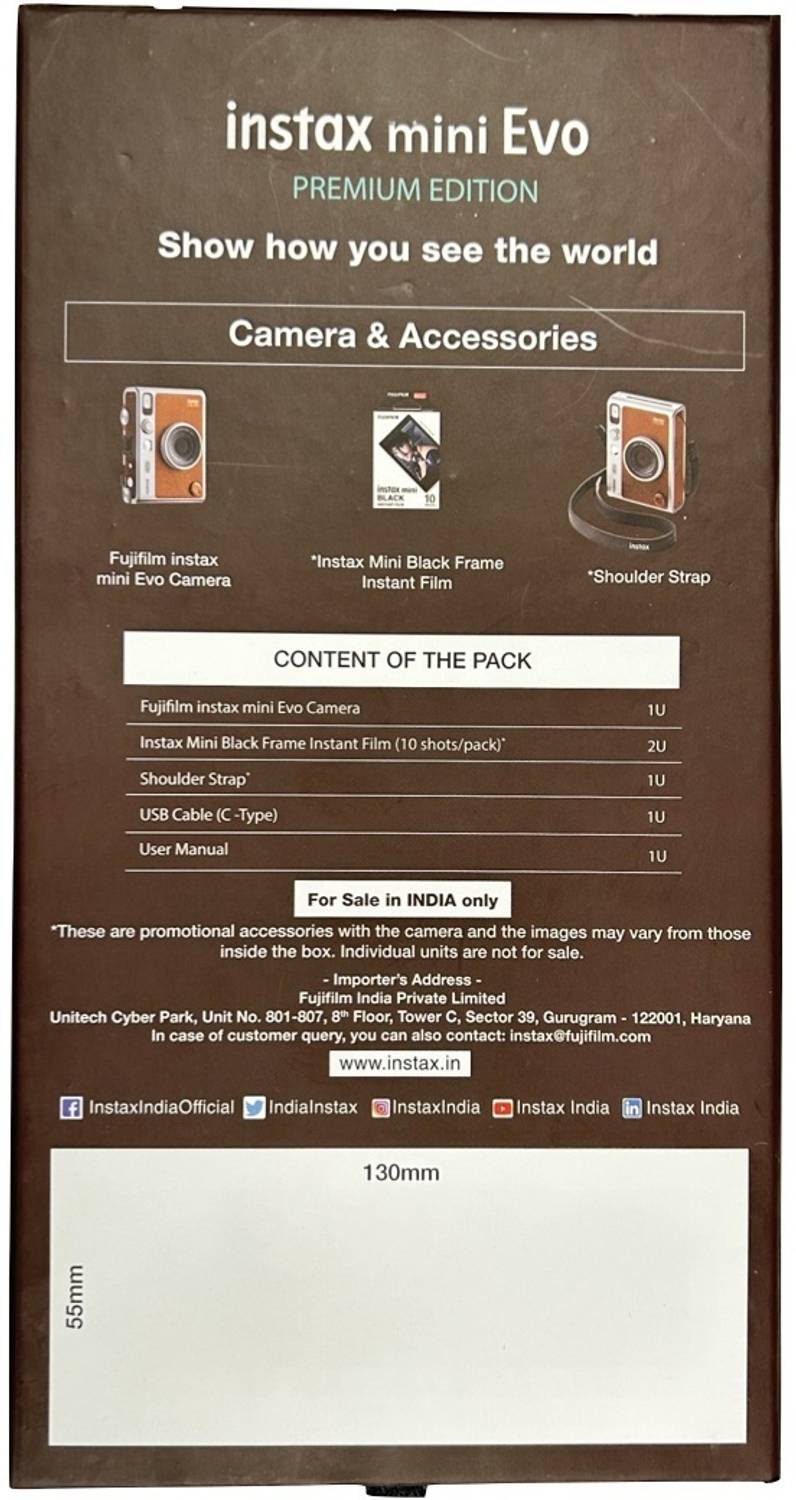 FUJIFILM Instax Mini Evo Hybrid Premium Edition Instant Camera - Image 3