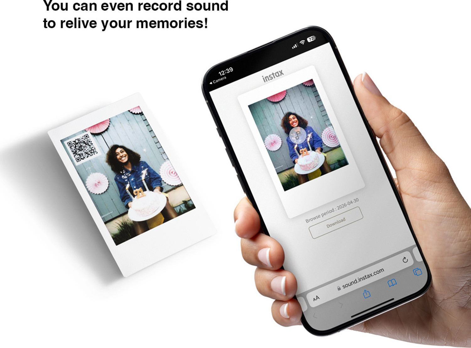 Image of FUJIFILM Instax Mini LiPlay Hybrid Instant Camera
