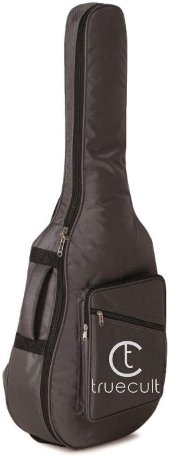 Image of True Cult Dark Grey Acoustic Guitar Bag Compatible with All Size 38, 39, 40, 41, 42 Guitar Bag