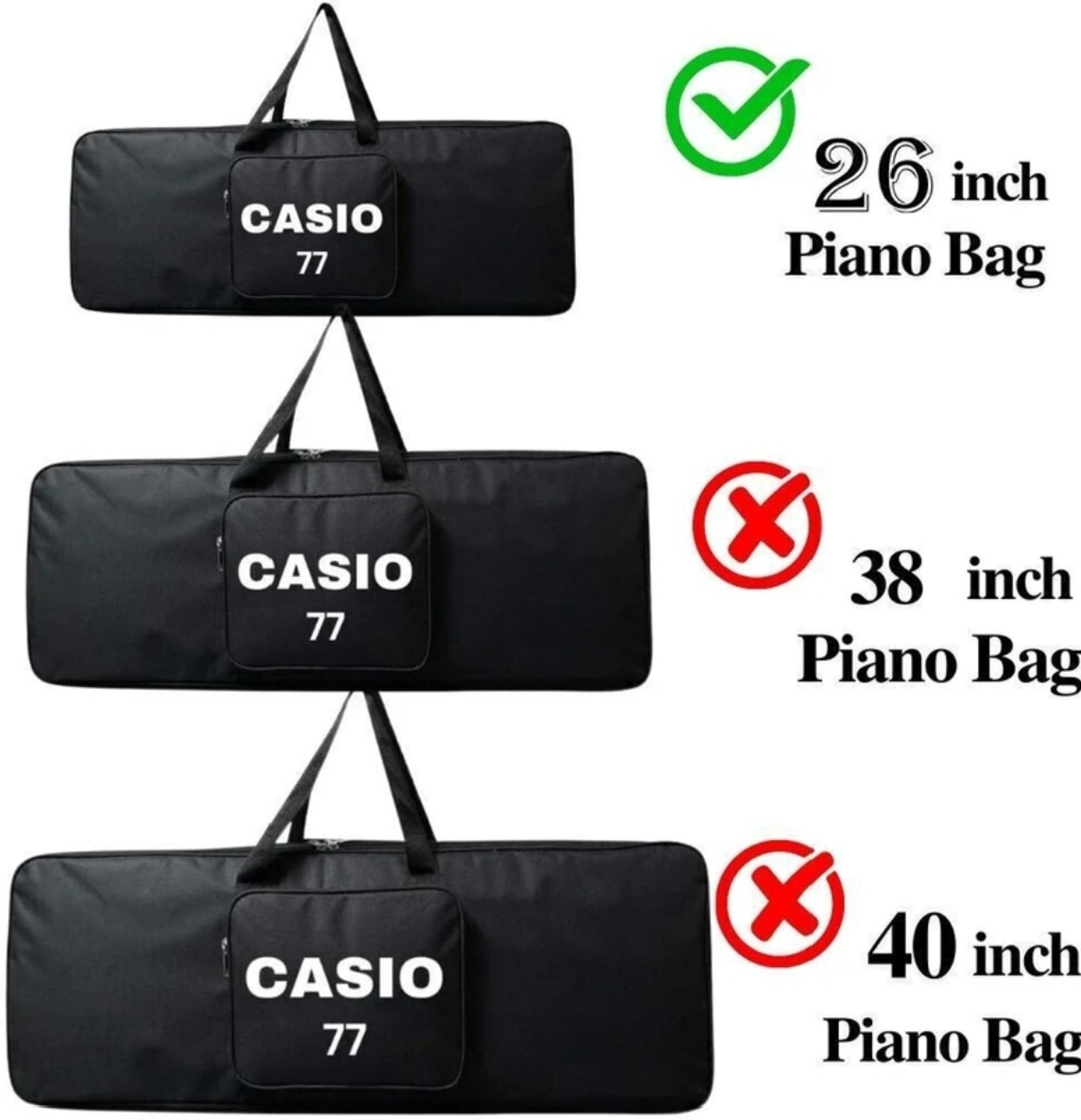 Image of BEEATWAVE HUB CASIO SA 77 /78 /80 /81 /82 MGJA68 Keyboard Bag Keyboard Bag