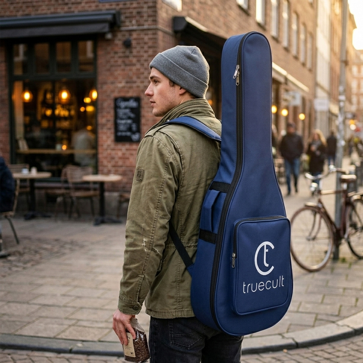 Image of True Cult TC-AG-NB | Navy Blue Acoustic Guitar Bag