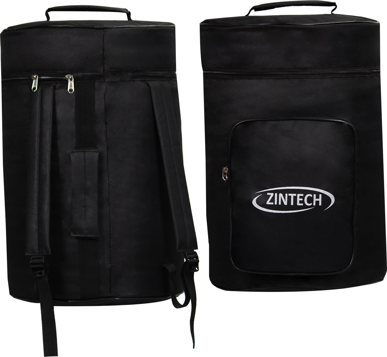 Image of Zintech Dholak Bag - Padded Protective Soft Case with Strong Zipper and Shoulder Strap Drum Bag
