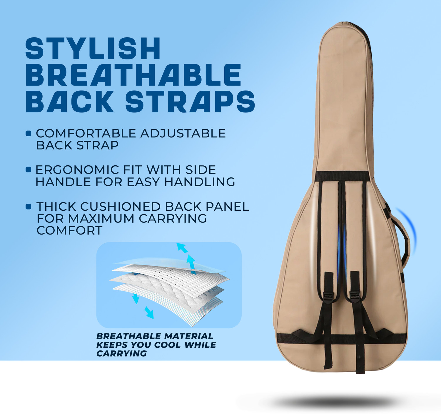 Image of True Cult TC-AG-CR | Cream Acoustic Guitar Bag