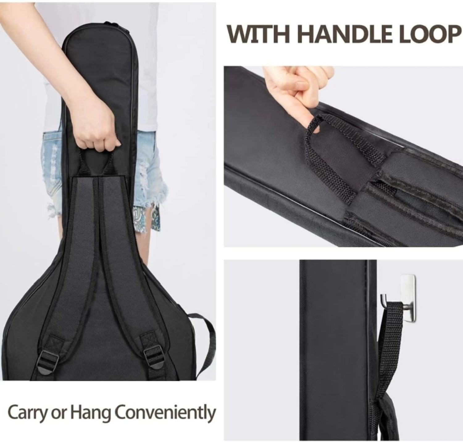 Image of BEEATWAVE HUB 38 40 41 Inch Guitar Bag with Adjustable Strap, Acoustic Guitar Bag Guitar Bag Guitar Bag