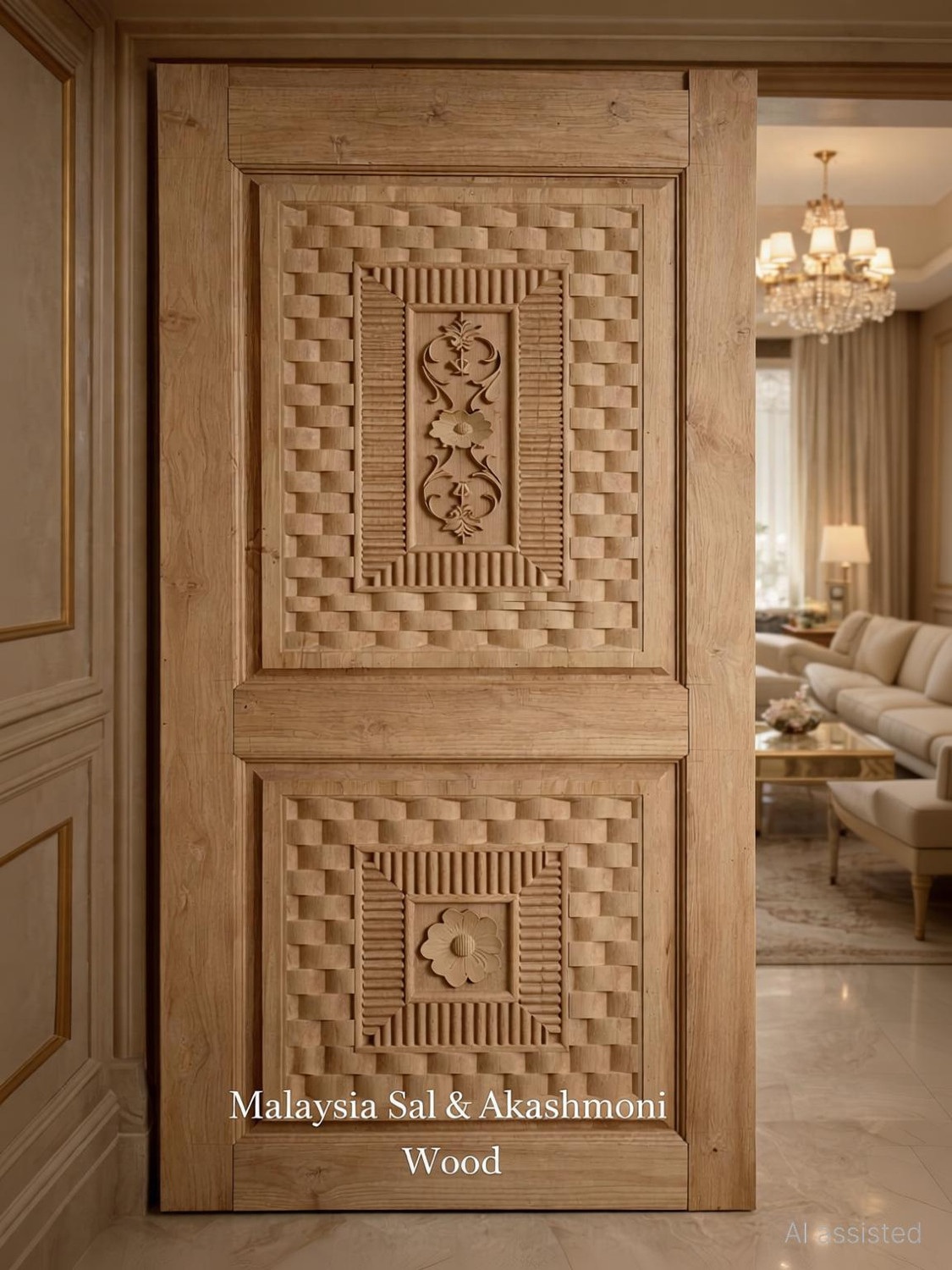 Image of Howrah timber AKASHMONI 2 PANEL INTERIOR DOOR Interior Door