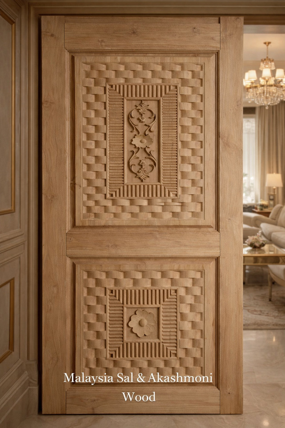 Image of Howrah timber AKASHMONI 2 PANEL INTERIOR DOOR Interior Door