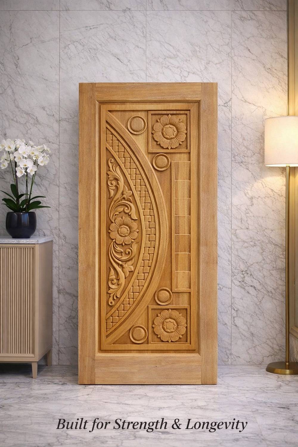 MAA BASHUMATA Solid Sal+Akashmoni Wooden door / 75 x 32 x 1.50