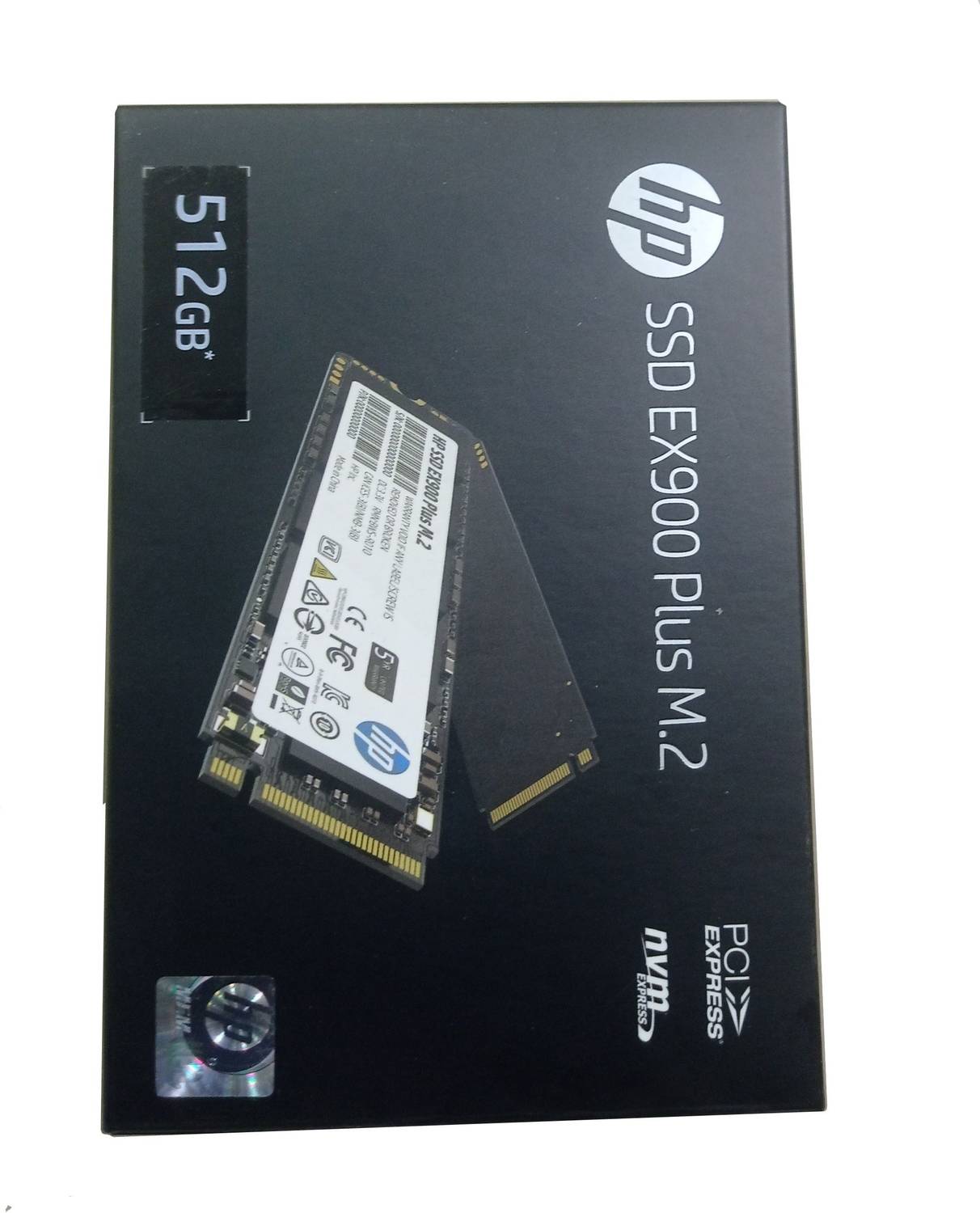 HP EX900 Plus 512GB M.2 NVMe SSD, GEN 3.0 X 4 PCIe , 512 GB Laptop