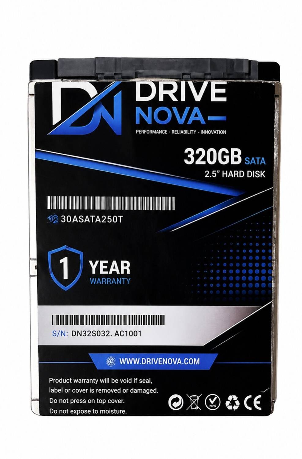 drivenova D3201N 320 GB All in One PC's, Desktop, Laptop, Surveillance Systems Black SATA Internal Hard Disk Drive (HDD) (D3201N)