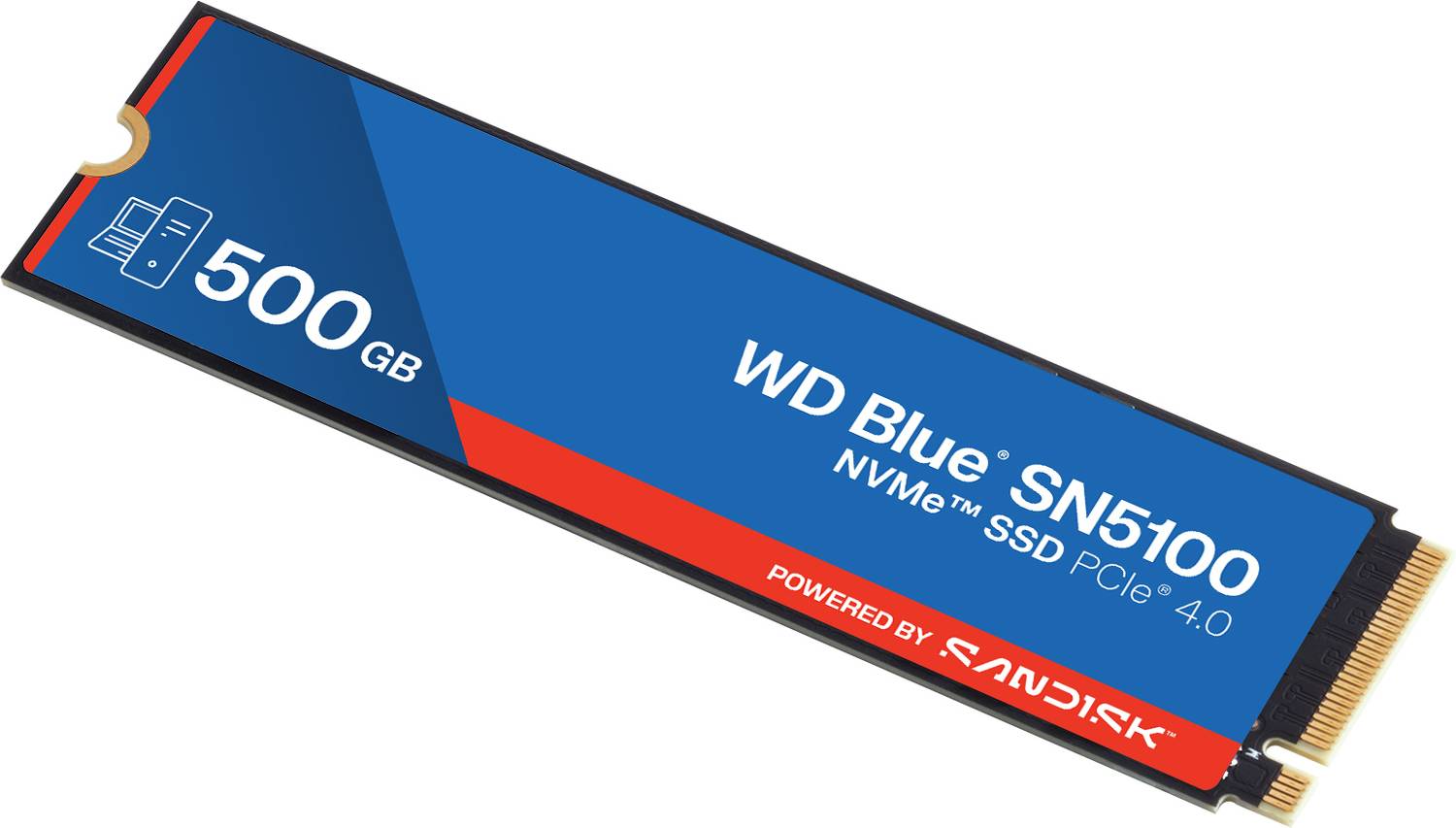 SanDisk WD SN5100 500 GB Desktop, Laptop Blue PCIe NVMe Internal