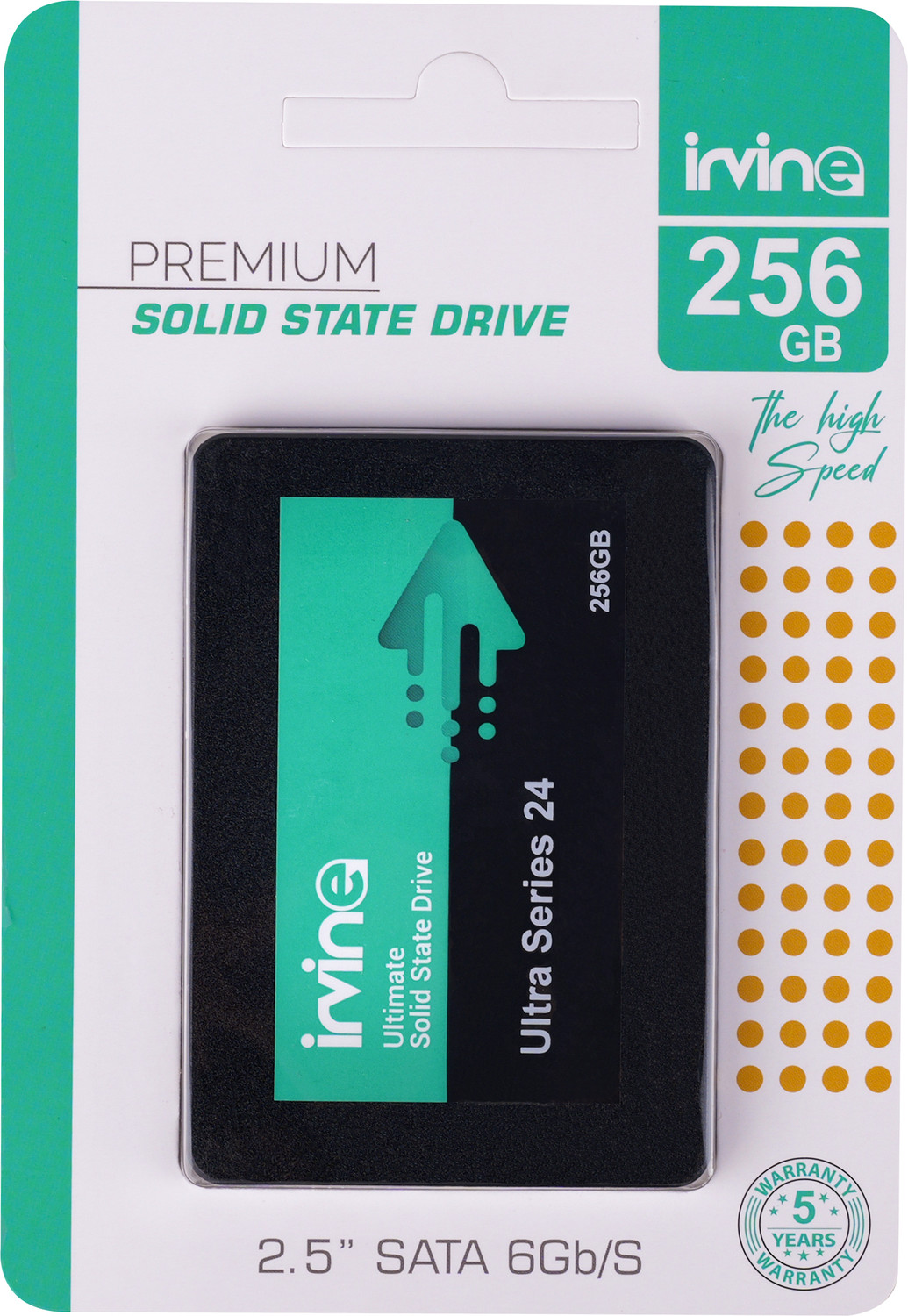 Image of IRVINE Durable Storage Device 256 GB Desktop, Laptop Black SATA III Internal Solid State Drive (SSD) (Internal Solid State Drive SATA)