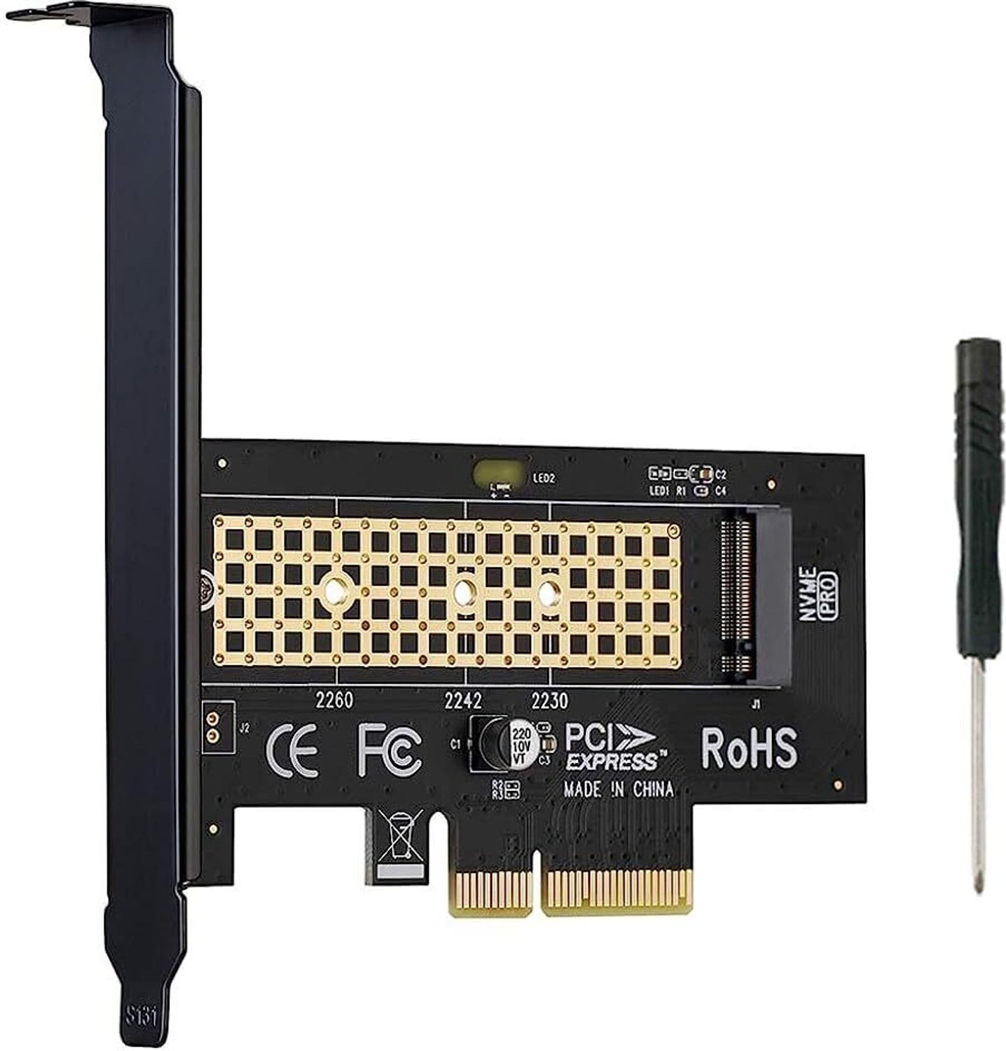 Image of Verilux NA 1 TB All in One PC's Black SATA Internal Solid State Drive (SSD) (M.2 NVMe to PCI-E X4 Adapter High Speed M.2 NVMe to PCI-E X4 Adapter)