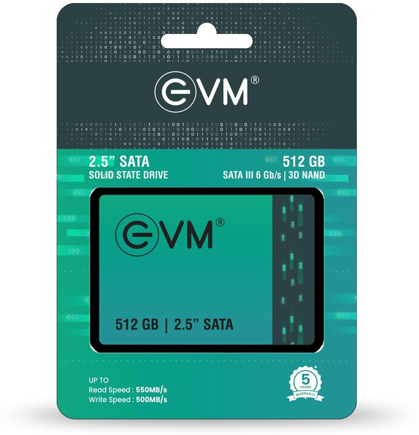 Image of SATA SSD 512GB SATA SSD 2.5 INCHEA 512 GB All in One PC's, Desktop, Laptop, Network Attached Storage, Servers, Surveillance Systems Black SATA Internal Solid State Drive (SSD) (EVM,512GB,SATA,SSD,2.5INCHES) (Interface: SATA, Form Factor: 2.5 Inch)