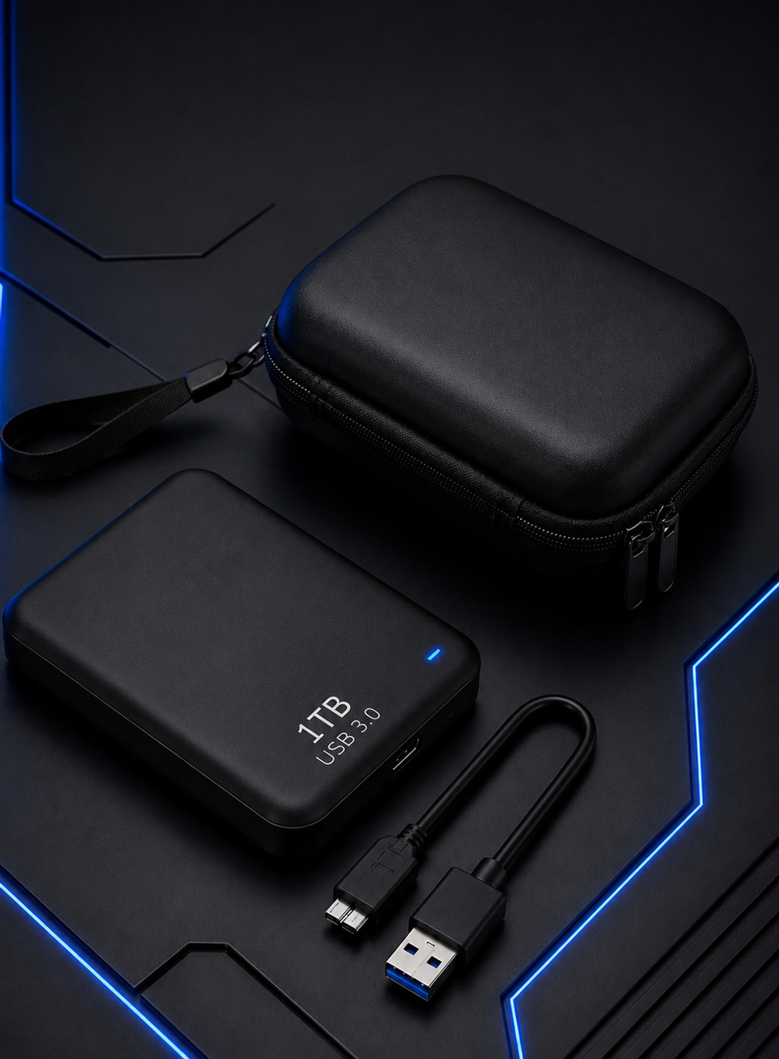 Image of DATRIX HDD 1 TB Laptop Black SATA Internal Hard Disk Drive (HDD) (1TB EXTERNAL HARD DISK DRIVE WITH COVER)