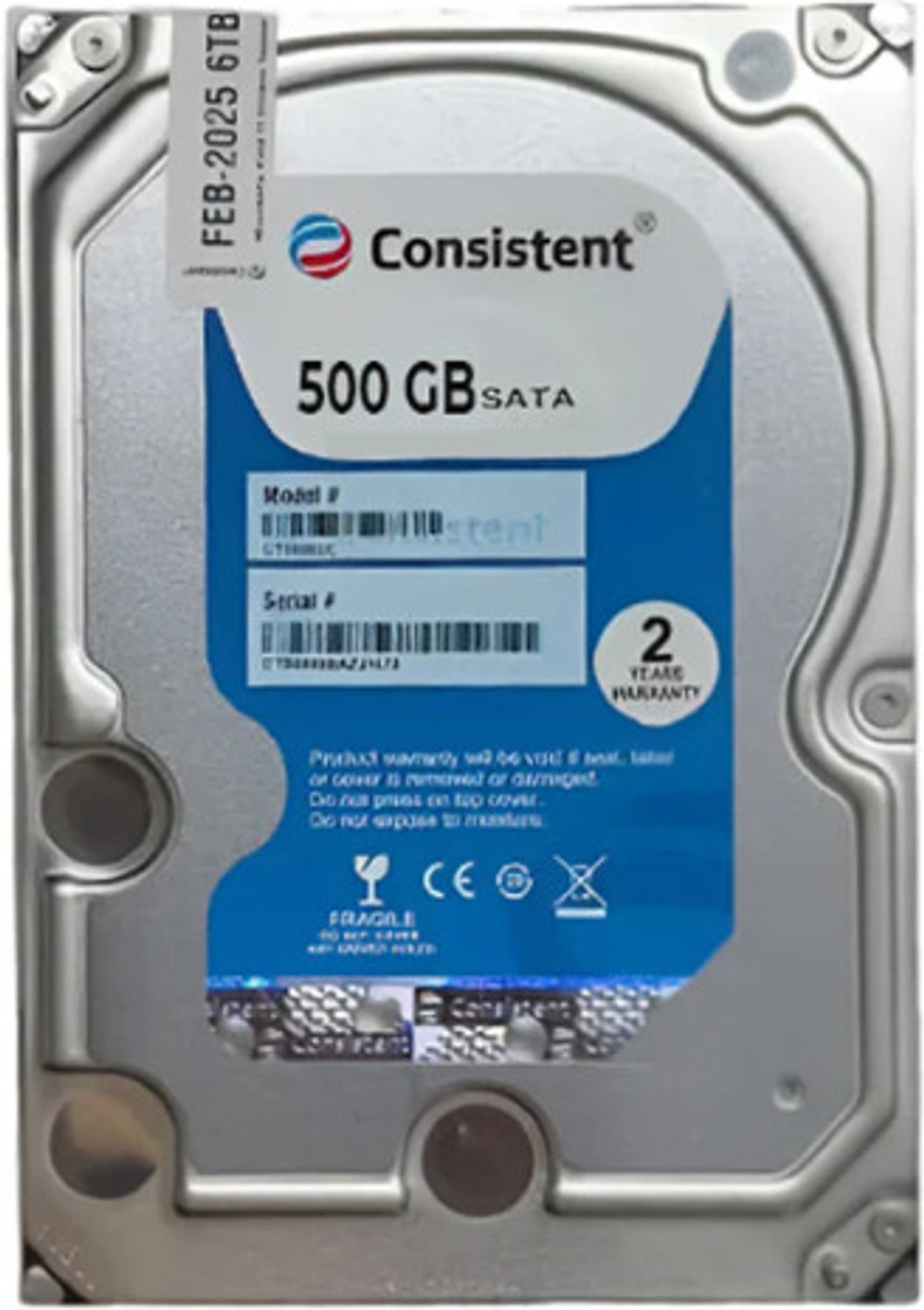 Image of Consitence Desktop 500 GB Surveillance Systems, Desktop, Network Attached Storage, Servers 1 SATA Internal Hard Disk Drive (HDD) (CT3500SC)
