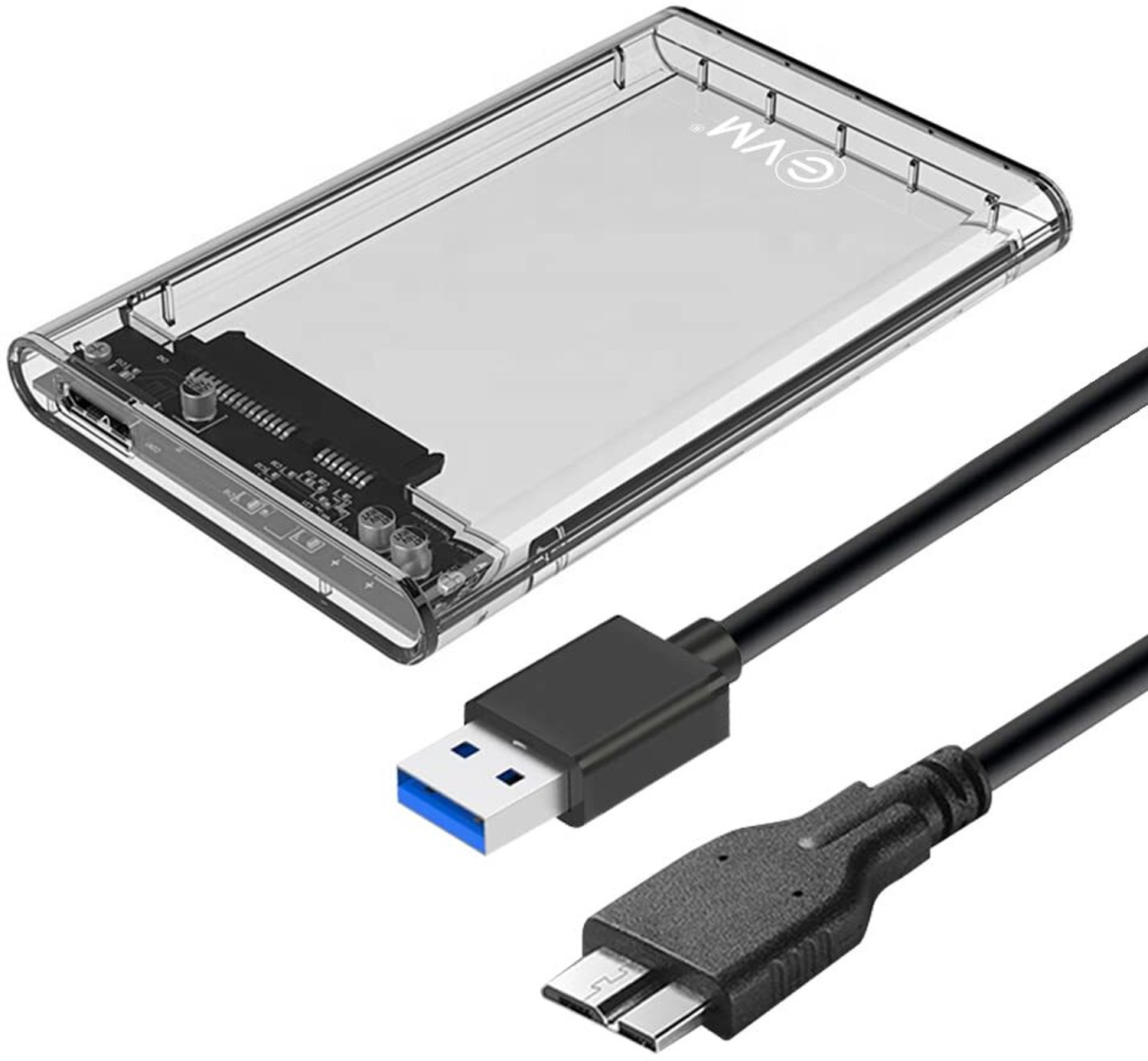 Image of EVM 2.5 SATA Casing High speed USB 3.0 2.5 inch Shock Resistant Internal Hard Drive Enclosure
