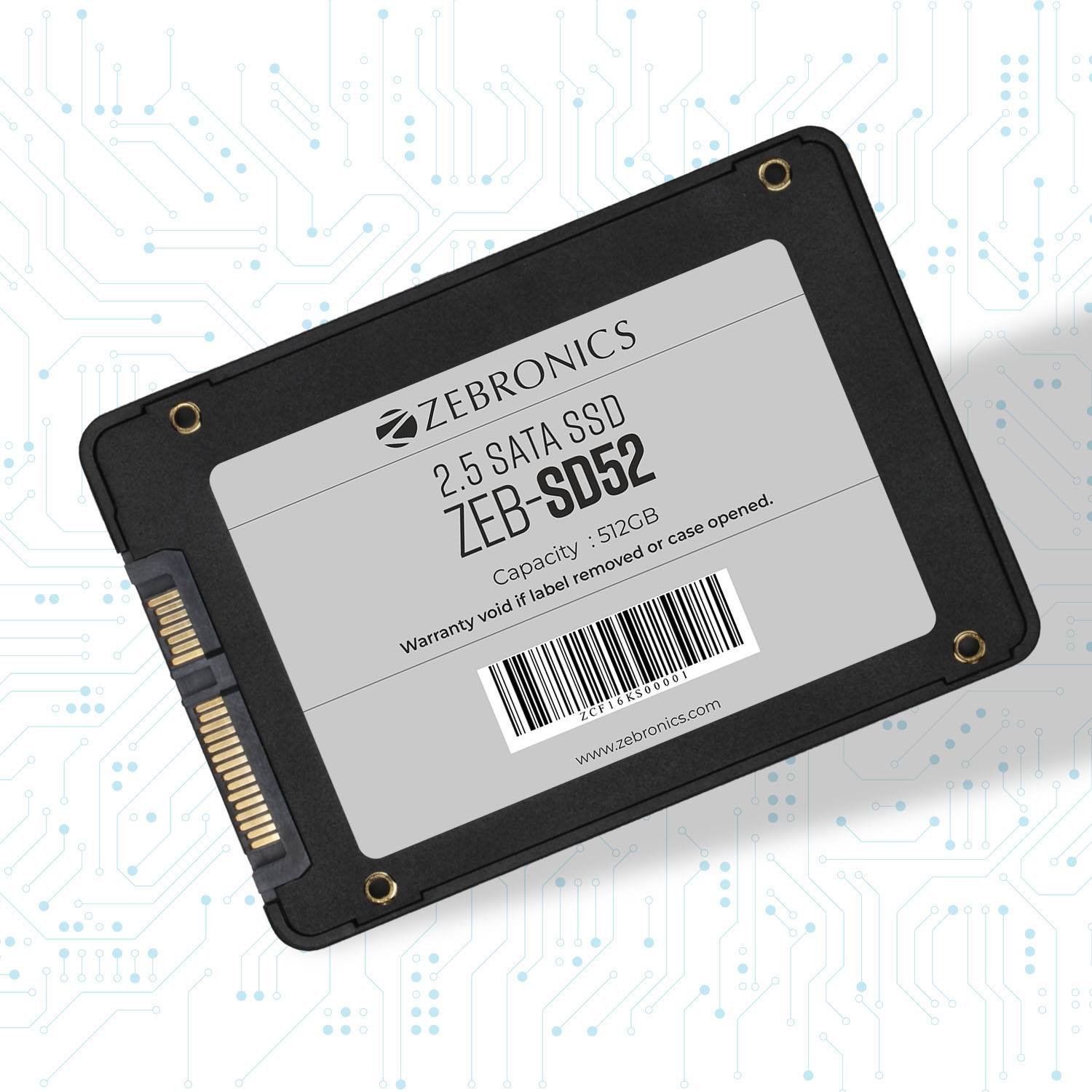 ZEBRONICS ZEB-SD52 512 GB Desktop, Laptop Black SATA III Internal