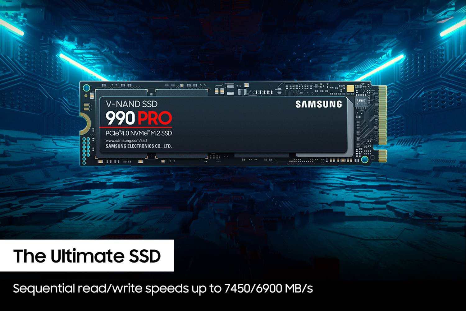 Samsung 990 Pro 1TB PCIe NVMe SSD Black - Image 2