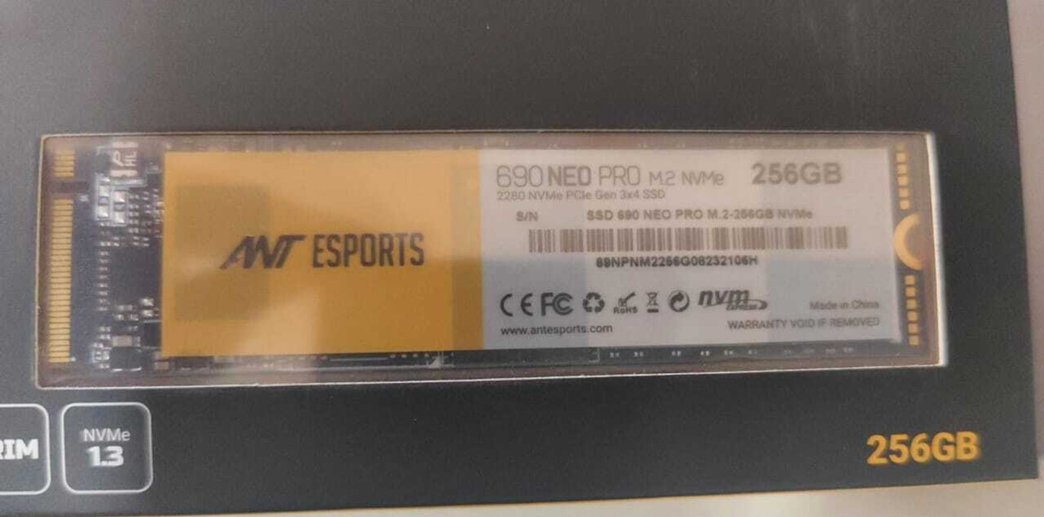 Image of Ant Esports PRO 256 GB All in One PC's, Desktop, Laptop Black PCIe NVMe Internal Solid State Drive (SSD) (NVME256)