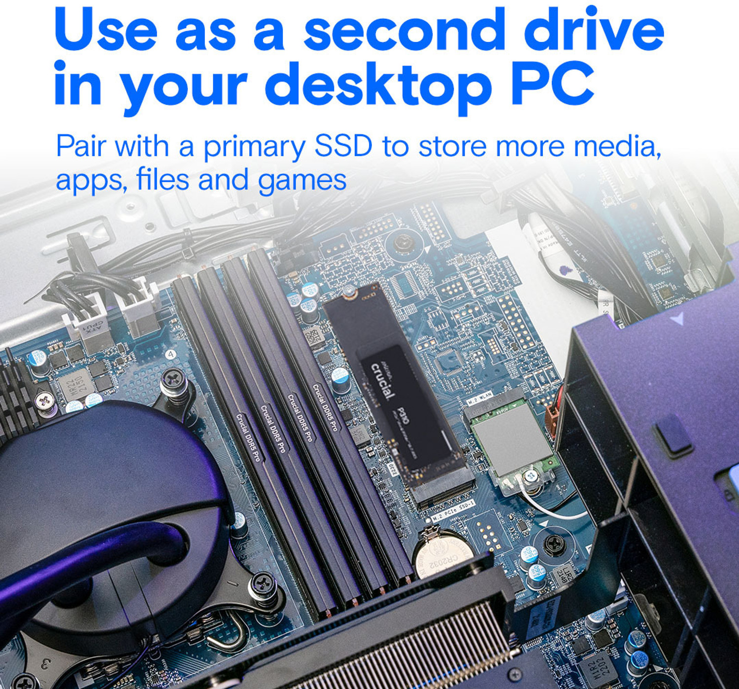 Image of Crucial P310 500 GB All in One PC's, Desktop, Laptop Black PCIe NVMe Internal Solid State Drive (SSD) (CT500P310SSD8)