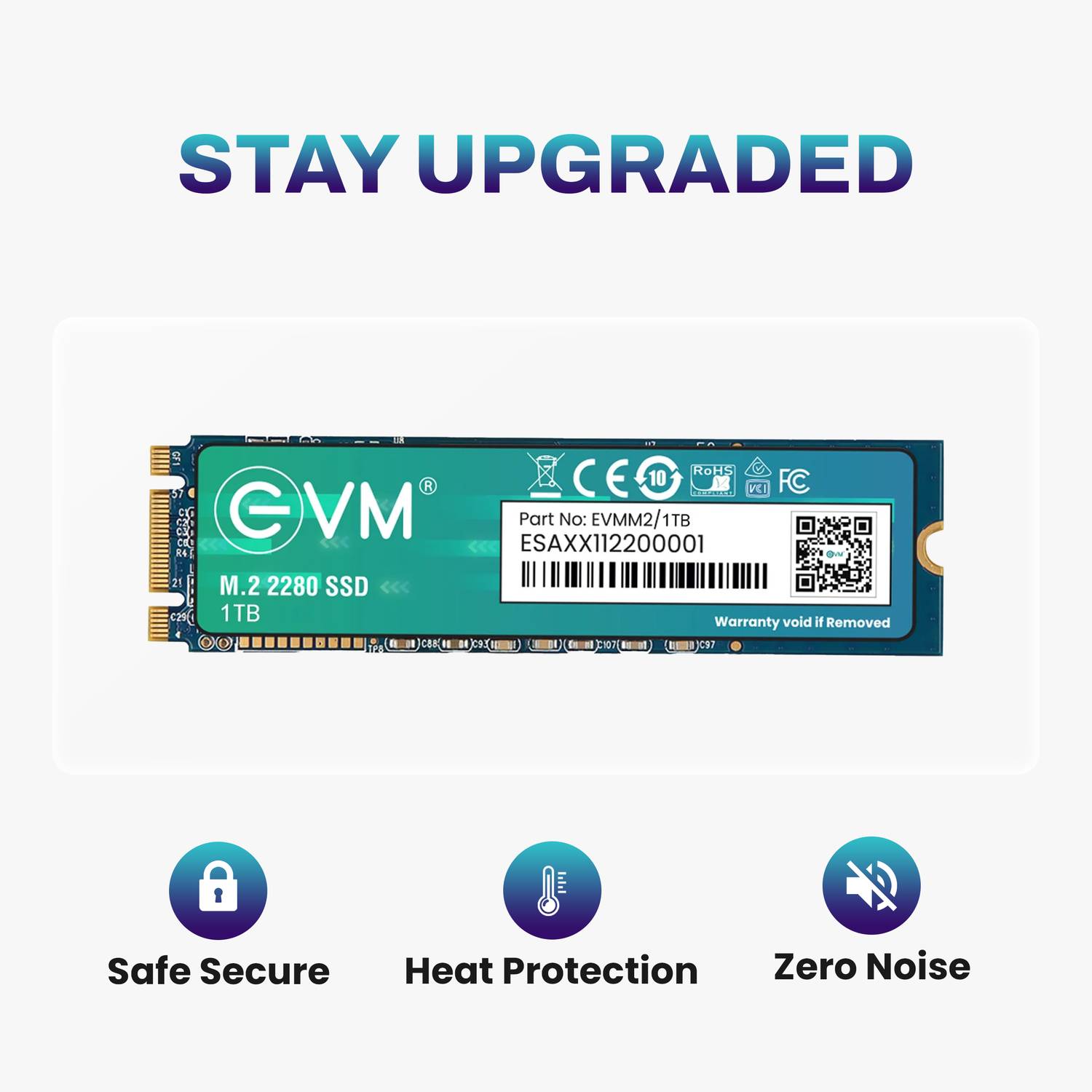 EVM M.2 (2280) SATA 1 TB All in One PC's, Desktop, Laptop Black