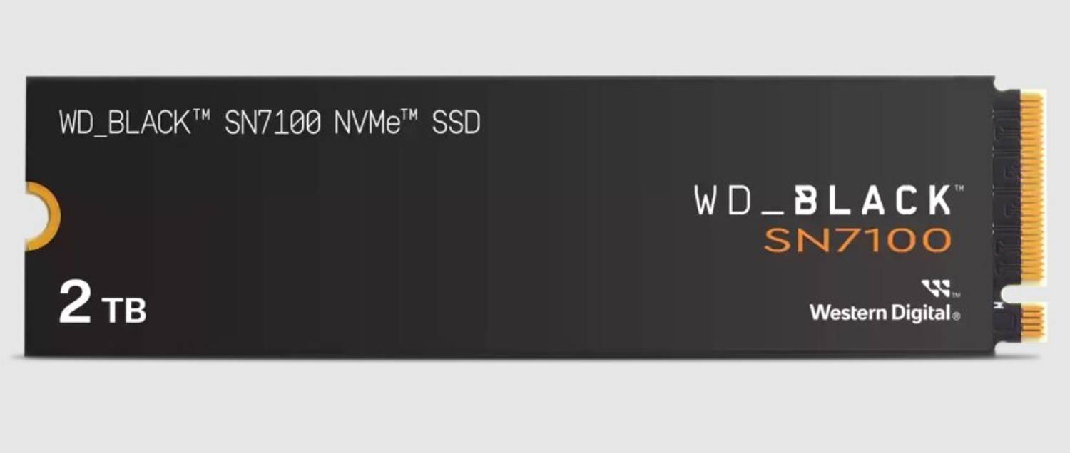 未開封 WD_BLACK SN7100 2TB NVMe SSD M.2 WD Black SN7100 NVMe 2 TB Desktop Black PCIe NVMe Internal Solid