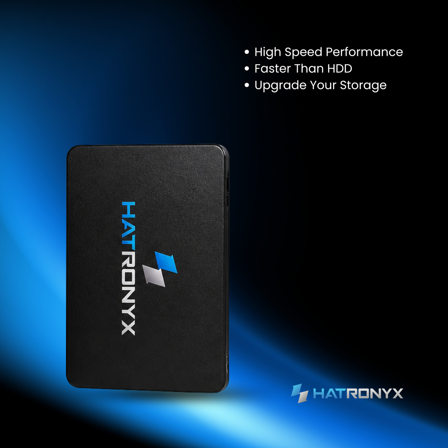 Image of hatronyx HX-550 128 GB Network Attached Storage, Laptop, Desktop, All in One PC's Black SATA III Internal Solid State Drive (SSD) (HX-SD-12-N-S3)