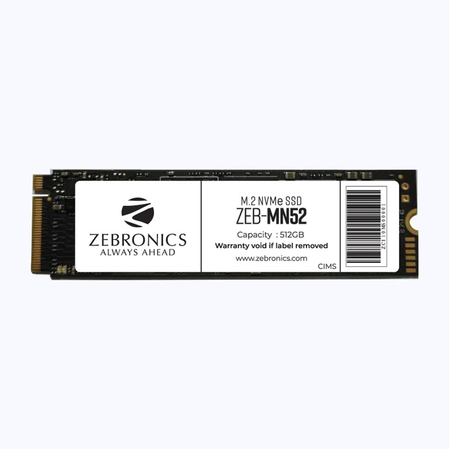 ba-l　2/2 ZEBRONICS ZEB-MN52 512 GB Desktop, Laptop Black PCIe NVMe Internal