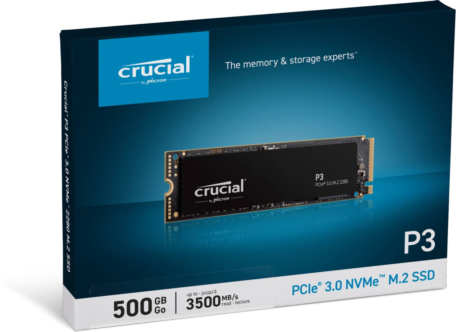 Crucial CT500P3SSD8 500GB Black PCIe NVMe SSD - Image 5