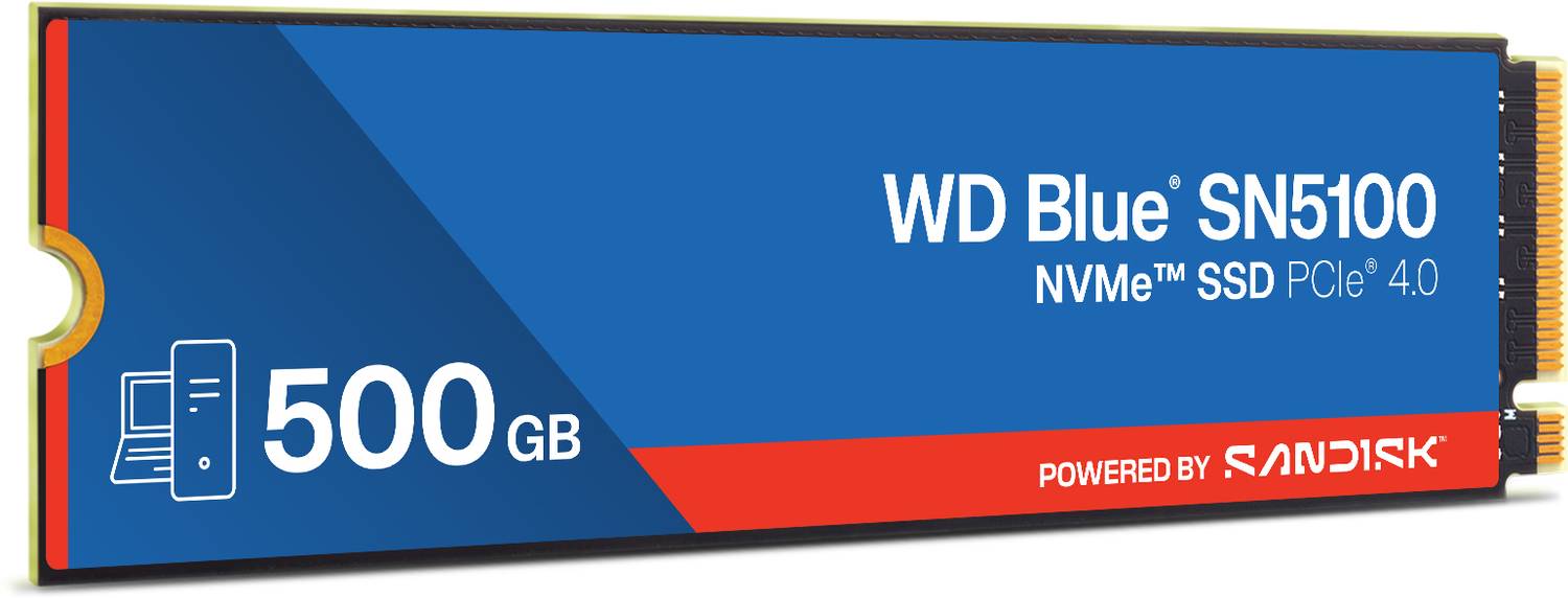 SANDISK WD Blue 500GB SA510 M.2 【未開封】 SanDisk WD SN5100 500 GB Desktop, Laptop Blue PCIe NVMe Internal