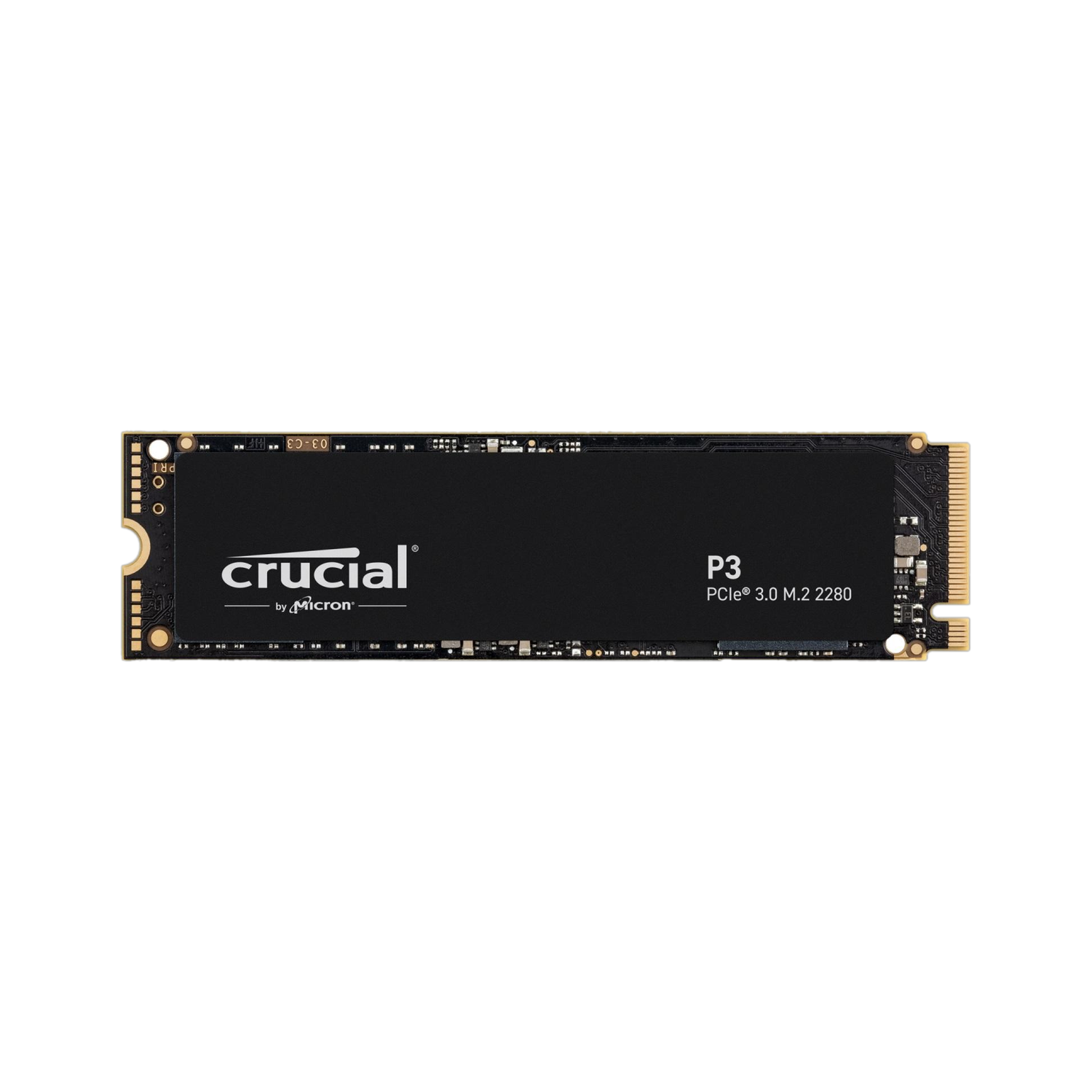 Crucial CT500P3SSD8 500GB Black PCIe NVMe SSD - Image 1