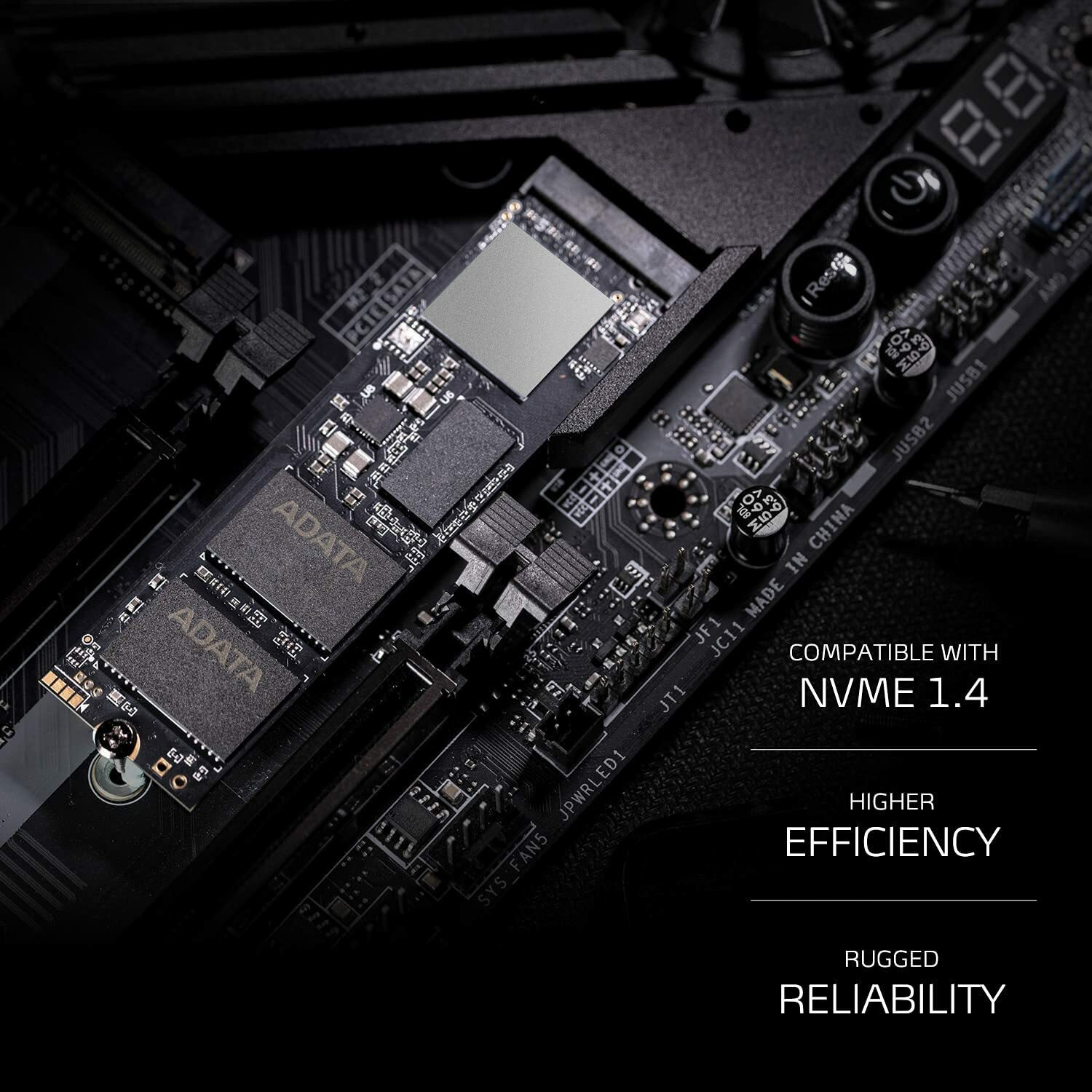 Image of ADATA Gammix 512 GB All in One PC's Black PCIe NVMe Internal Solid State Drive (SSD) (GAMMIX All in One PC's Internal Solid State Drive S70 Blade -AGAMMIXS70B-512G-CS)
