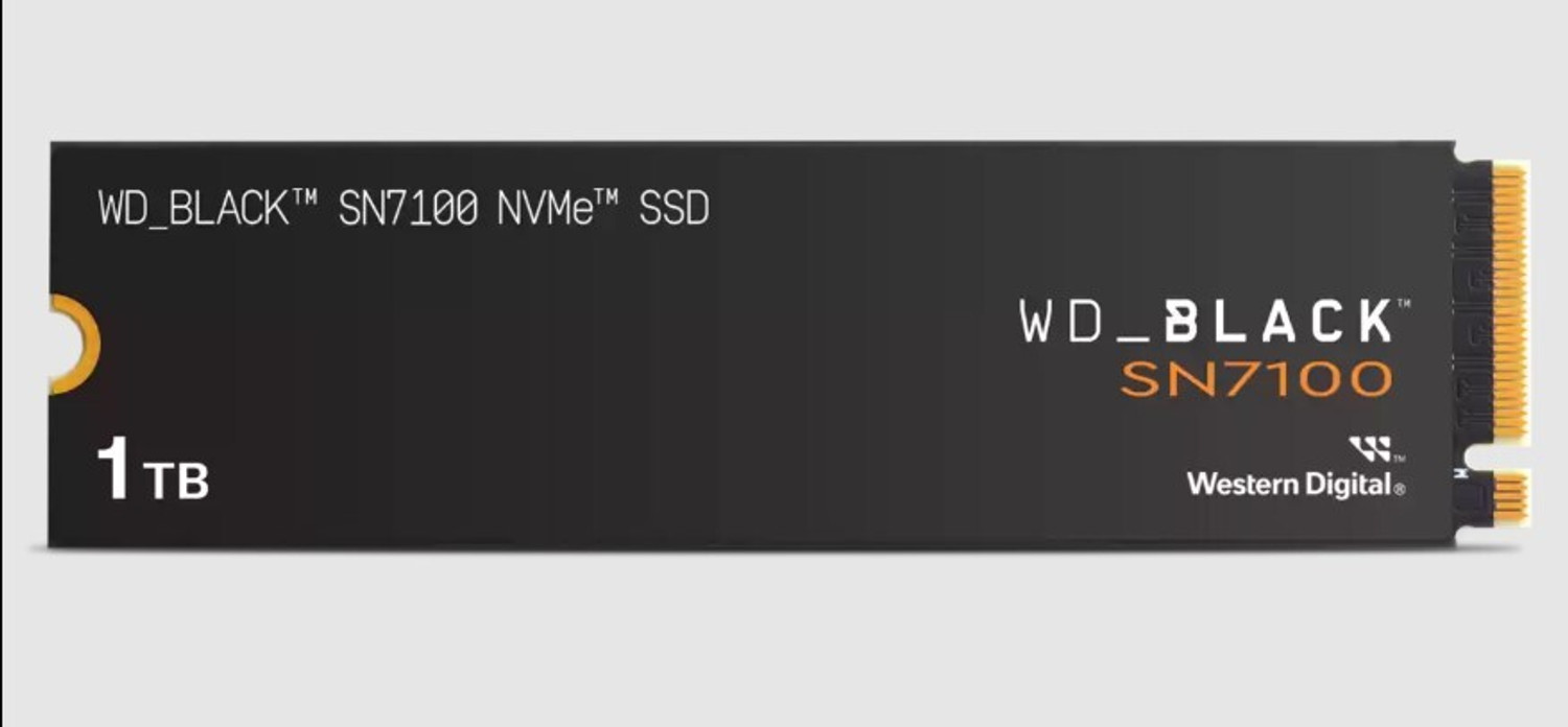 Image of WD Black SN7100 NVMe 1 TB Desktop Black PCIe NVMe Internal Solid State Drive (SSD) (WS100T4X0E)