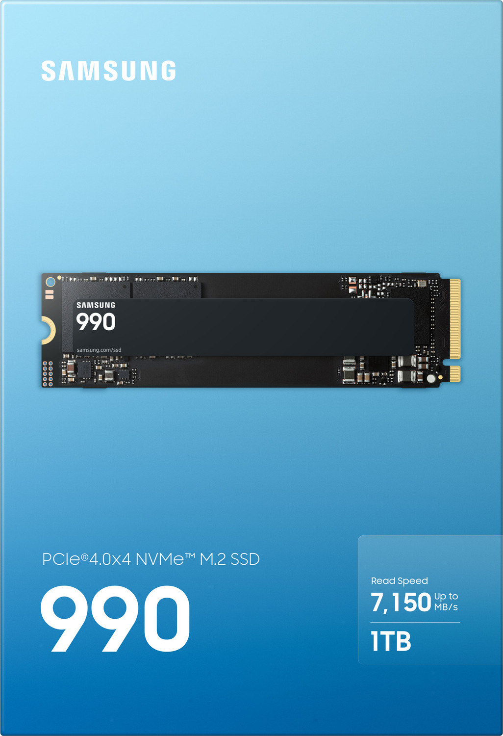 Image of Samsung 990 1 TB Desktop Black PCIe NVMe Internal Solid State Drive (SSD) (MZ -V9V1T0BW)
