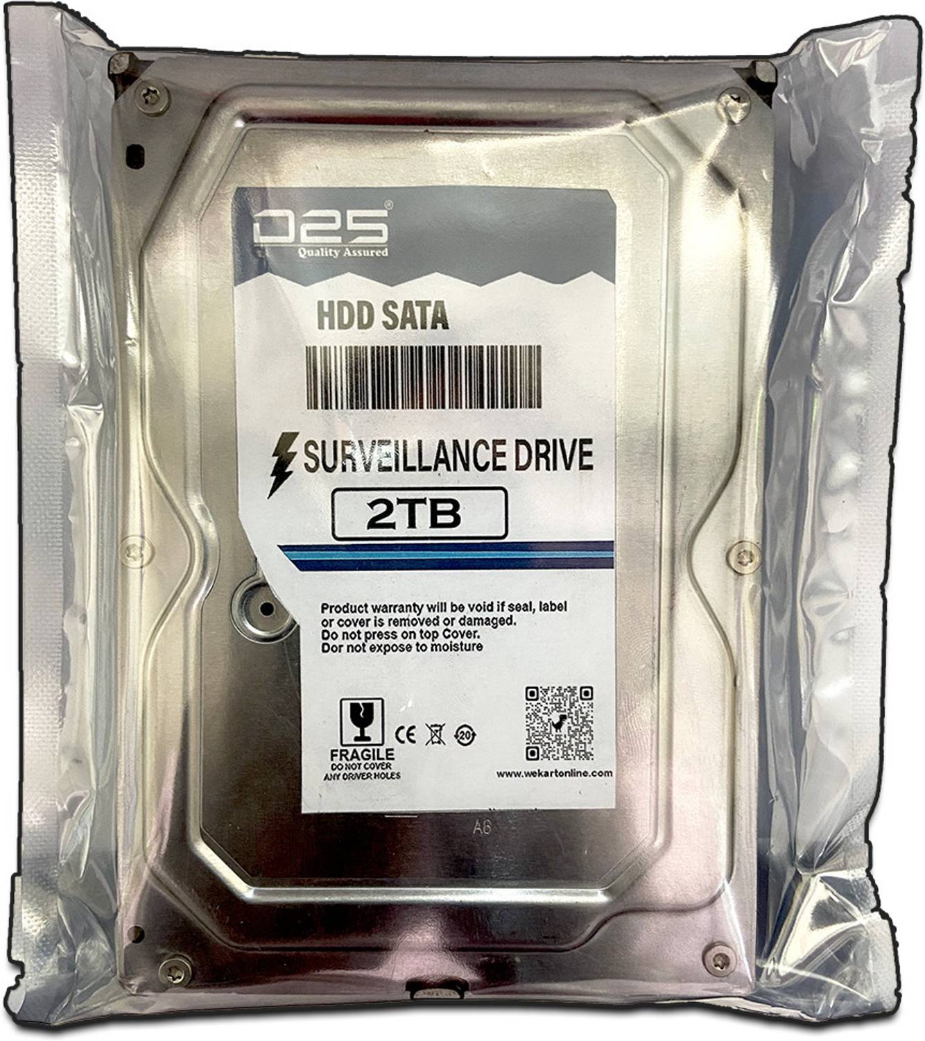 D25 Video 2TB SATA Hard Disk for HIKVISION DS-7108HGHI-K1 8