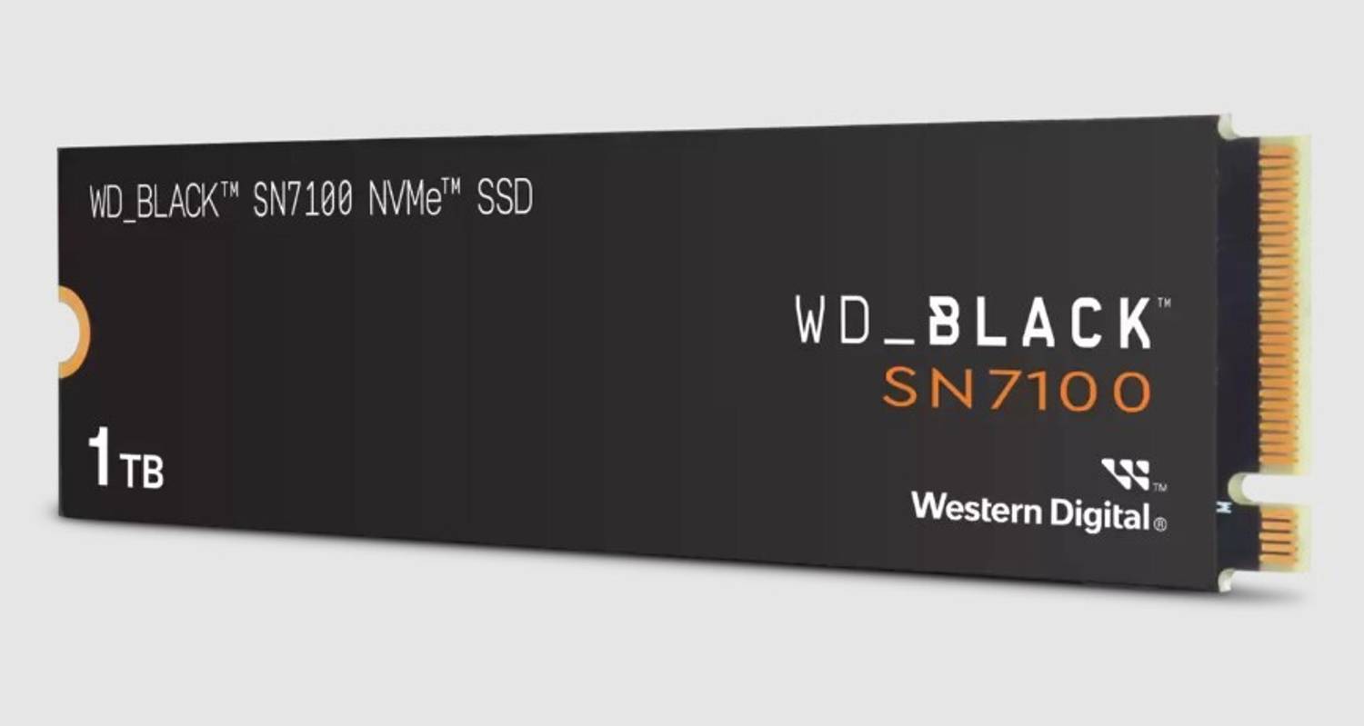 WD Black SN7100 NVMe 1 TB Desktop Black PCIe NVMe Internal Solid