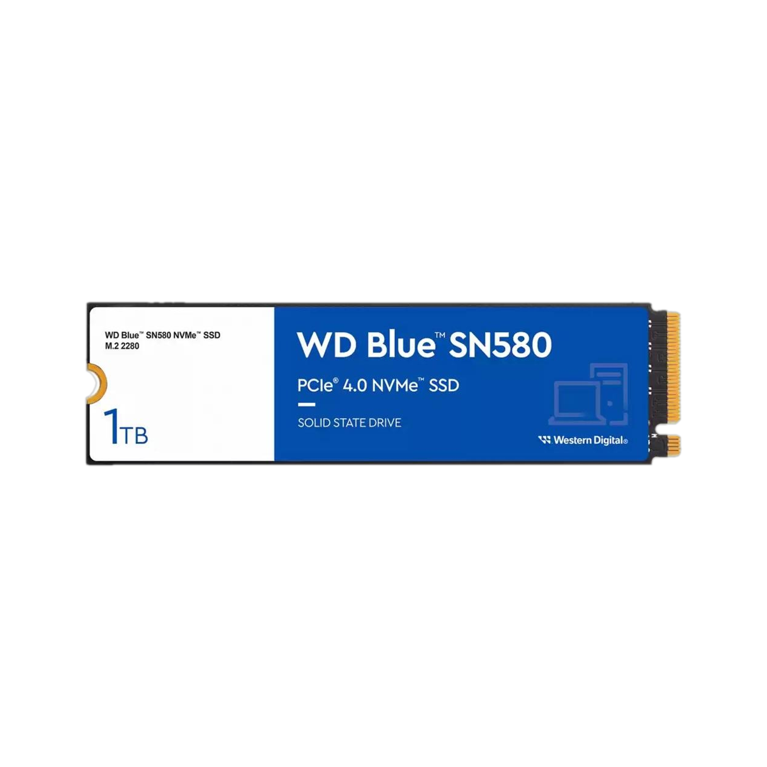 WESTERN DIGITAL SN 1 TB Laptop, Desktop Blue PCIe NVMe Internal Solid State Drive (SSD) (WDS100T3B0E)