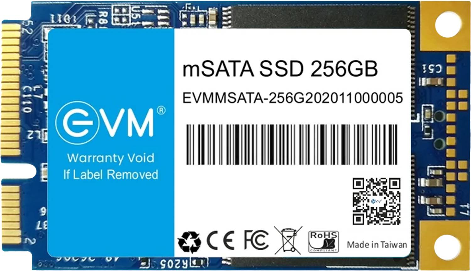 EVM MSATA 256 GB All in One PC's, Desktop, Laptop Blue mSATA Internal Solid State Drive (SSD) (EVMMS/256GB)