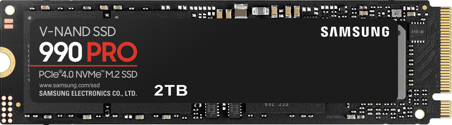 Image of Samsung 990 PRO 2 TB Desktop Black PCIe NVMe Internal Solid State Drive (SSD) (MZ-V9P2T0BW)