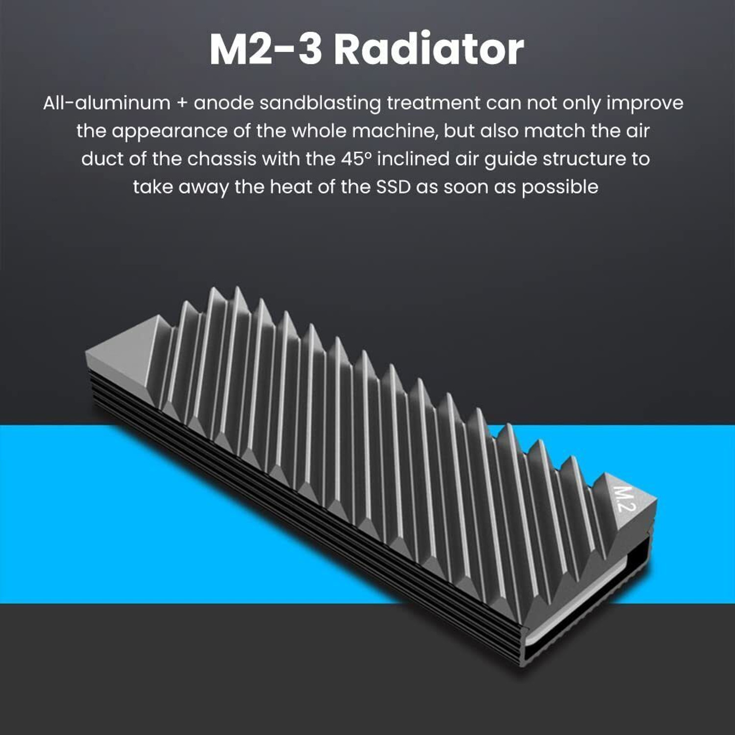 Image of ELEPHANTBOAT N /A 0 GB Desktop Grey M.2 Internal Solid State Drive (SSD) (M2 SSD Heatsink Aluminum Cooler)