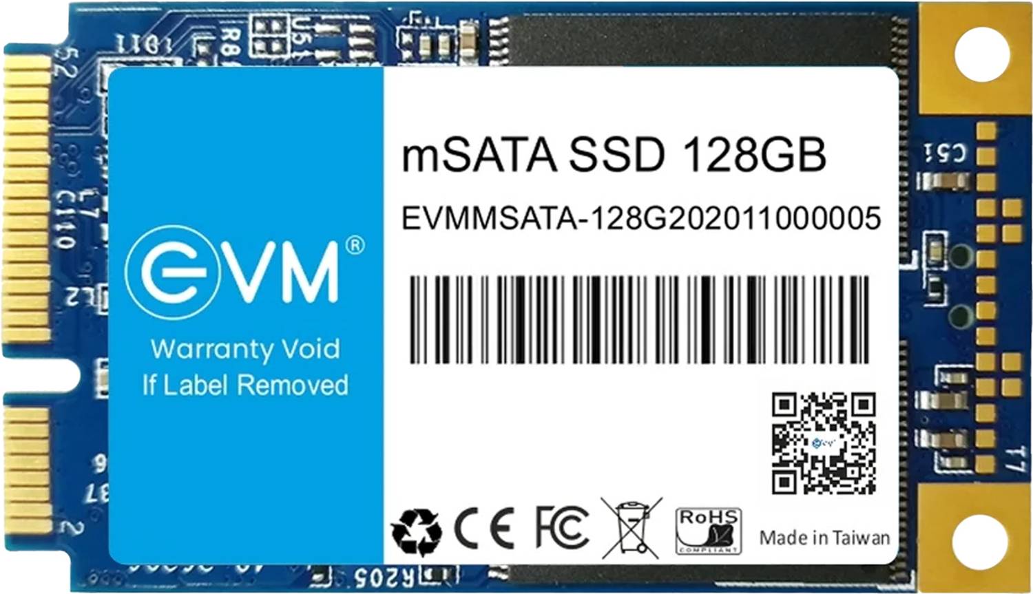 EVM MSATA 128 GB Laptop, All in One PC's, Desktop Blue mSATA Internal Solid State Drive (SSD) (EVMMS/128GB)