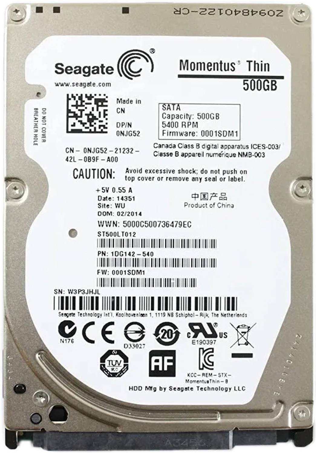 Seagate video 500 GB Laptop White, Silver SATA Internal Hard Disk Drive (HDD) (ST500MTP)