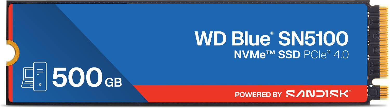 SanDisk WD SN5100 500GB Blue NVMe SSD - Image 1