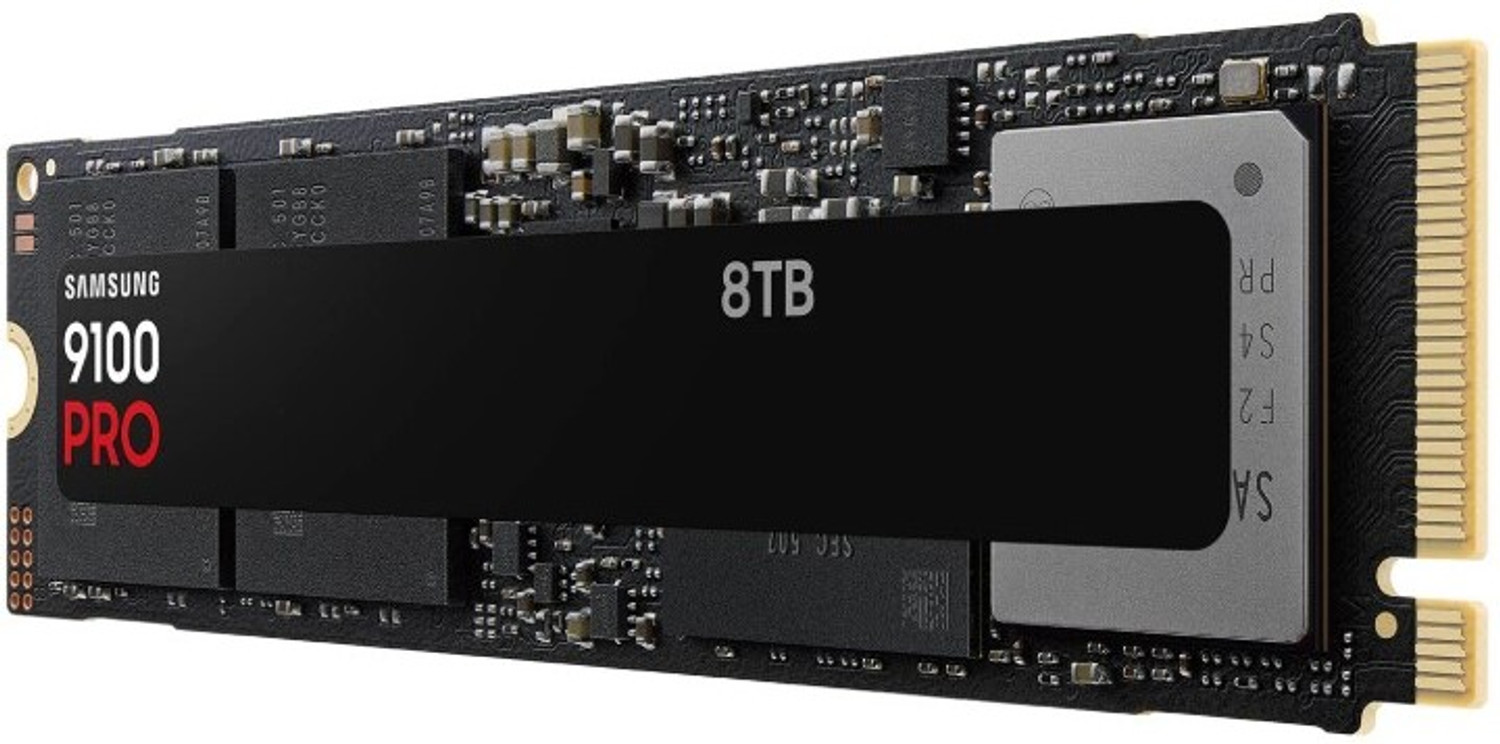 Image of Samsung 9100 Pro 8 TB Desktop Black PCIe NVMe Internal Solid State Drive (SSD) (MZ-VAP8T0BW)