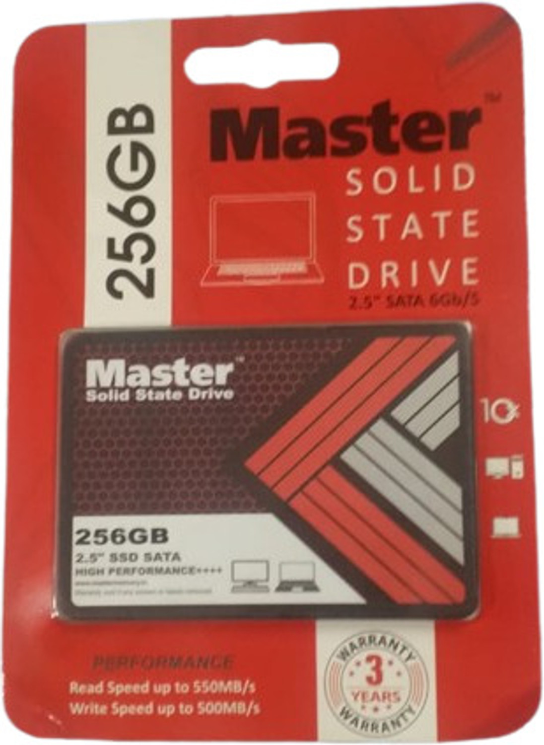 Image of naik SATA 2.5 256 GB All in One PC's Black SATA Internal Solid State Drive (SSD) (MASTER SSD 256GB)