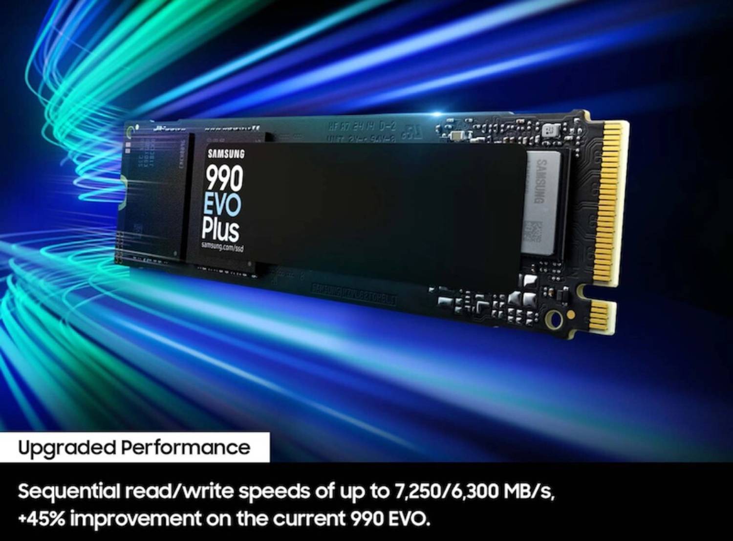 Samsung 990 EVO Plus 1 TB Desktop Black PCIe NVMe Internal Solid