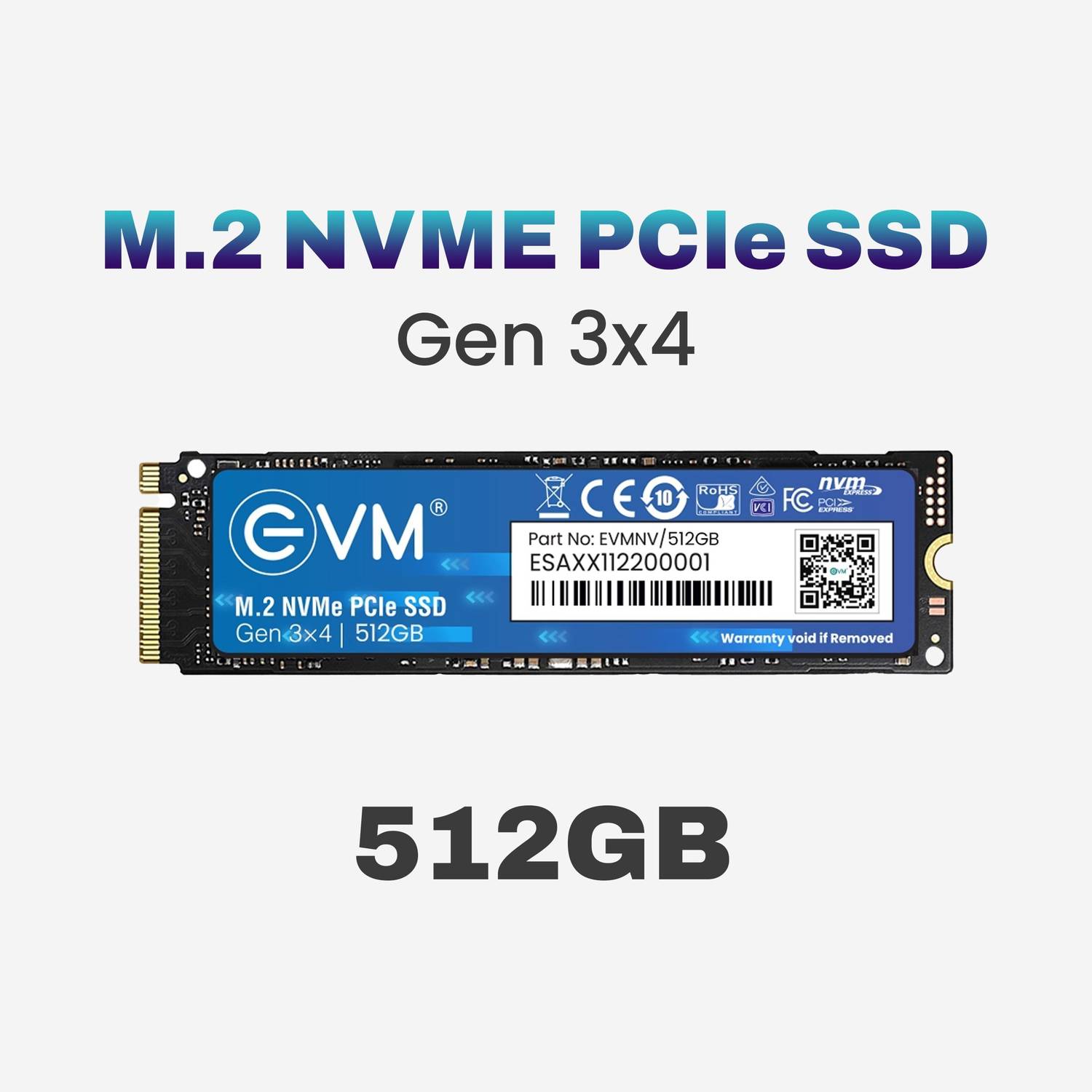 EVM EVMNV 512GB Black PCIe NVMe SSD - Image 2