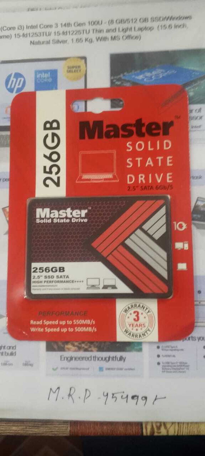 Image of naik SATA 2.5 256 GB All in One PC's Black SATA Internal Solid State Drive (SSD) (MASTER SSD 256GB)