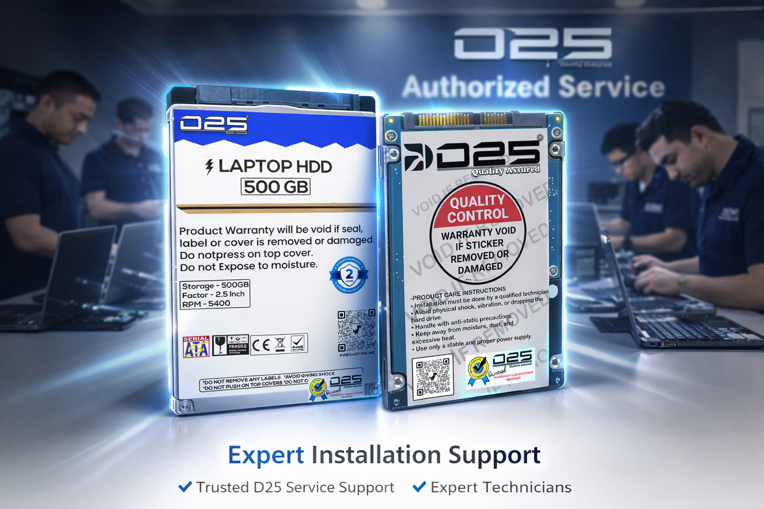 Image of D25 Video 500GB Laptop Hard Drive 2.5 Inch SATA 5400 RPM HDD 500 GB Laptop Blue SATA Internal Hard Disk Drive (HDD) (Internal Hard Disk for Laptop | High Speed Data Transfer | 2 Years Warranty)