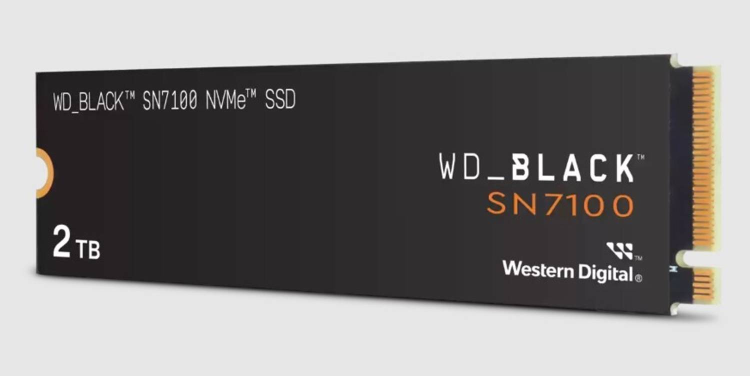 WD Black SN7100 NVMe 2 TB Desktop Black PCIe NVMe Internal Solid